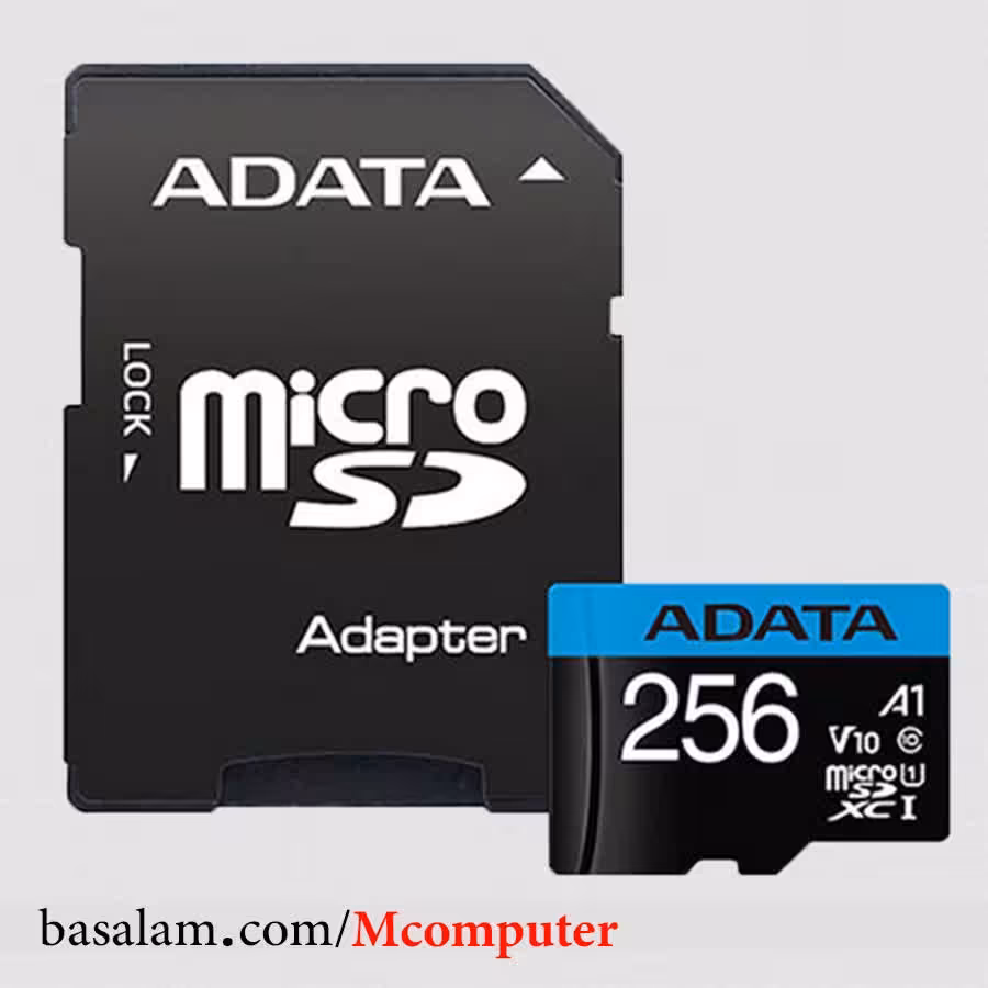 مموری کارت (رم میکرو) 256 گیگابایت ای دیتا MicroSDXC کلاس 10 استاندارد UHS-I U1 مدل Adata Premier V10 A1