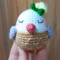 پرنده خوابالوی کوچک مناسب بعنوان آویز کیف و جاسوئیچی و اسباب بازی همراه کودک