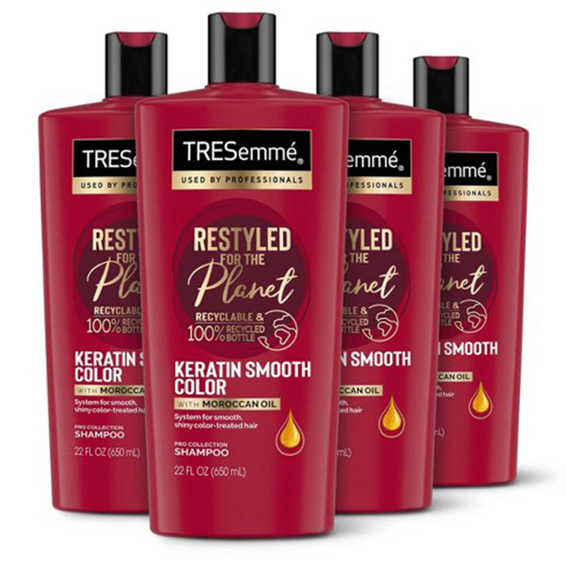 شامپو کراتین ترزمه ضد وز موهای رنگ شده آمریکایی TRESemme Keratin Smooth Color Shampoo