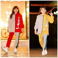 ست اسپرت سویشرت شلوار خواهربرادری خرگوشی