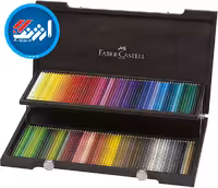 مداد رنگی 120رنگ پلیکروم فابر کاستل اصل جعبه چوبی Colored pencil polychromos faber castell