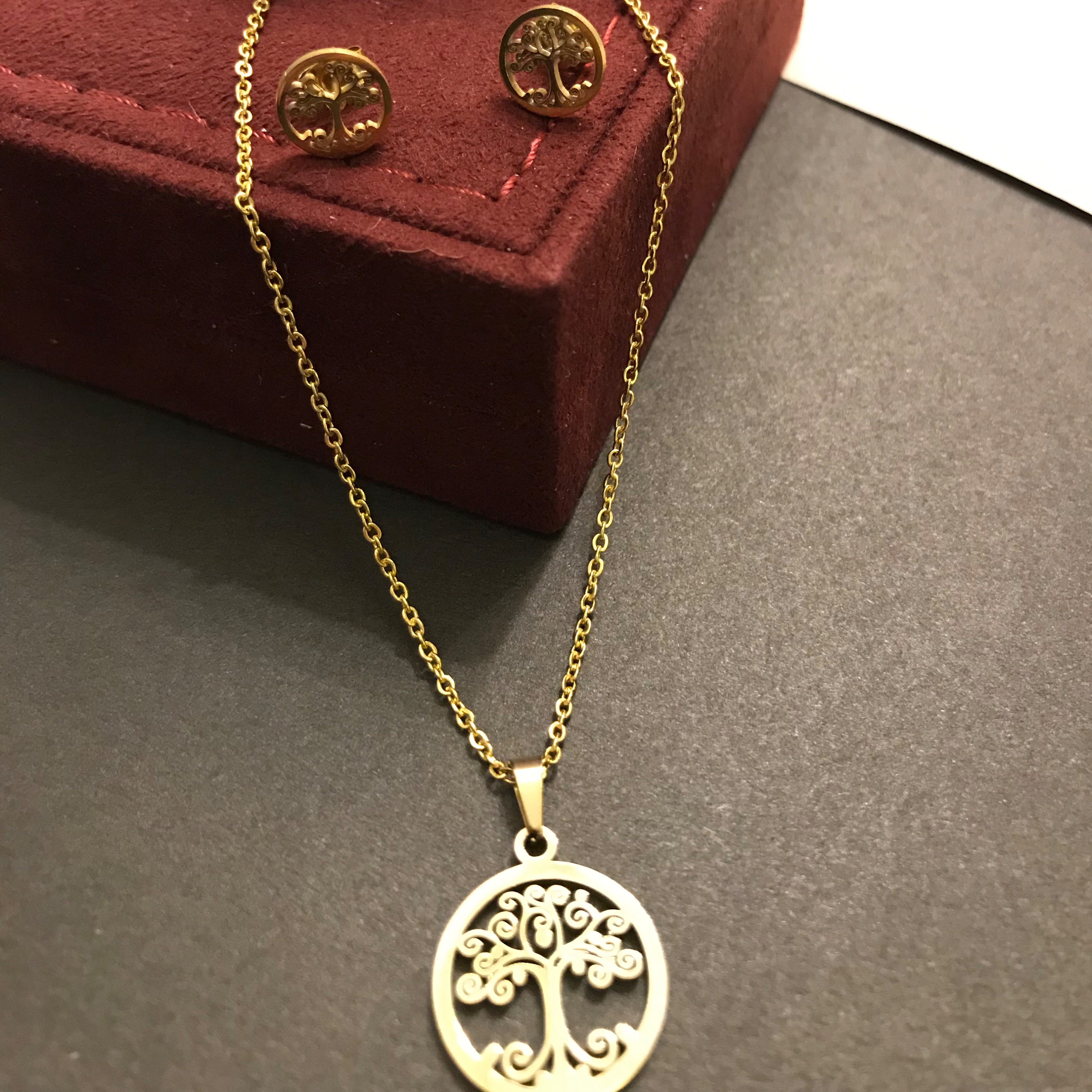 نیم ست طرح درخت