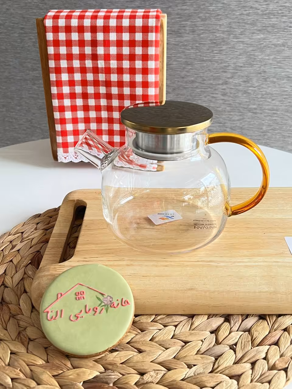 قوری پیرکس دسته رنگی کد 15