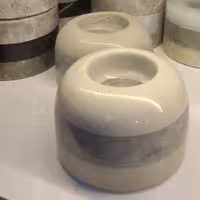 جاشمعی دو رنگ سنگی مدل گنبدی با ترکیب رنگهای مختلف