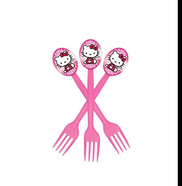 چنگال تم تولد کیتی 12 عددی