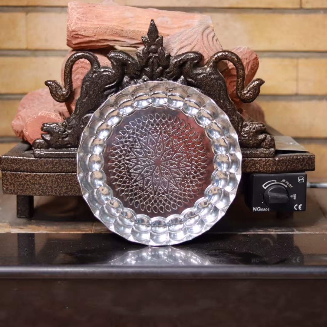 سینی استیل طرح ستاره ای قطر 21