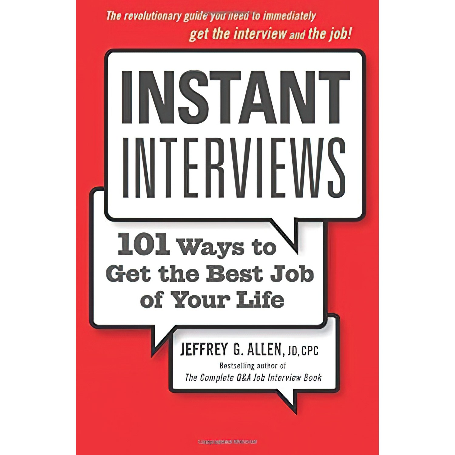کتاب زبان اصلی Instant Interviews اثر Jeffrey G Allen انتشارات Wiley