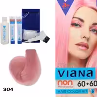 کیت رنگ موی بدون آمونیاک ویانا VIANA  304