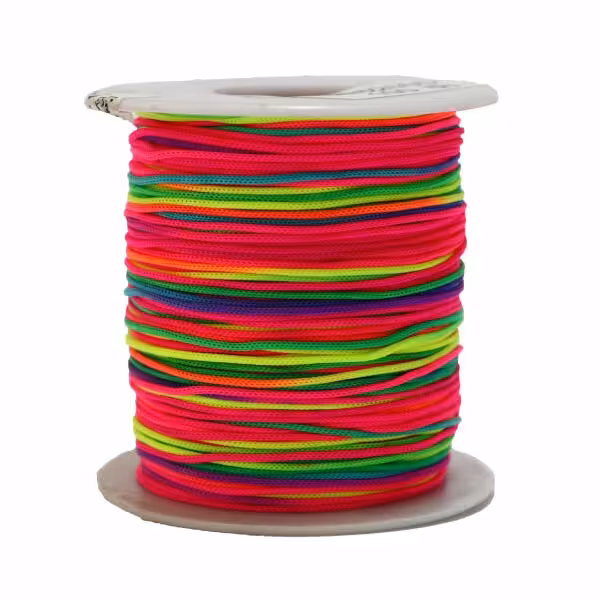 نخ قیطانی هفت رنگ
پلی استر

برای بافت دستبند و زیور آلات