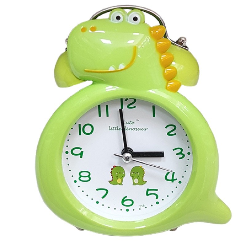 ساعت رومیزی کودک مدل دایناسور زنگ دار کد SKG-004