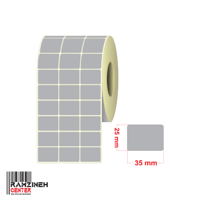 لیبل متال سایز 35*25 میلیمتر سه ردیفه