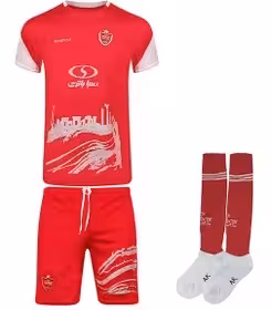 ست کامل پرسپولیس 2024 (کیت جوراب مچ بند)