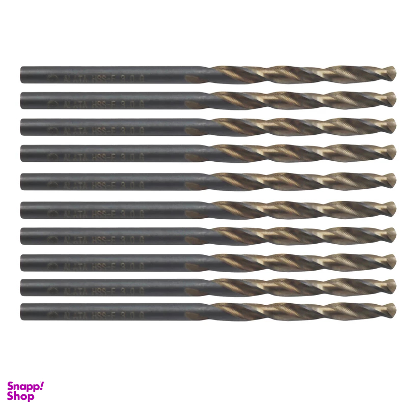 مته آهن آلاتا مدل YP-HSS-E-DIN338-03MM سایز 3 میلی متر مجموعه 10 عددی