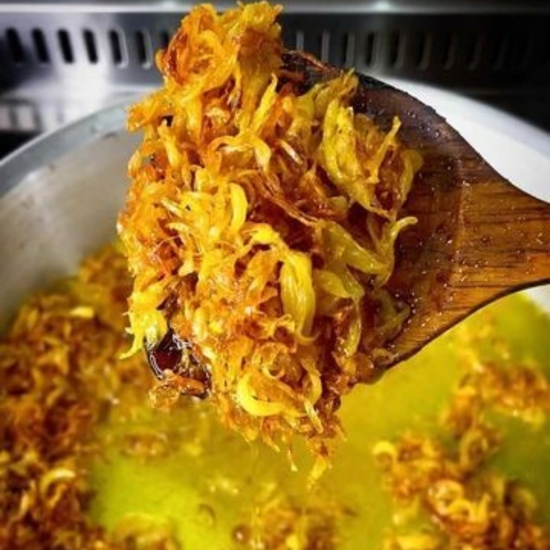 پیاز سرخ شده خانگی