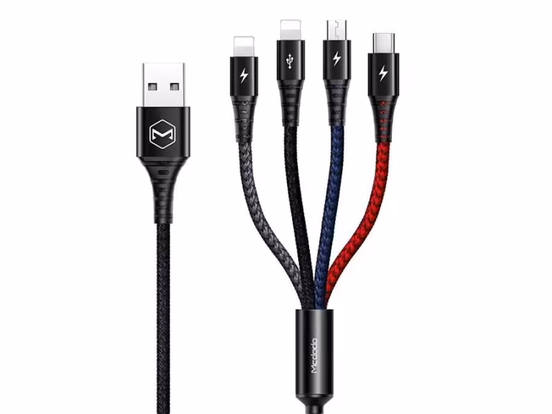 کابل شارژ چهار سر مک دودو Mcdodo 4in1 CA-623 Armor Cable 1.2m