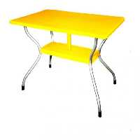 میز مستطیل 6 نفره پایه فلزی ناصر پلاستیک مدل 921