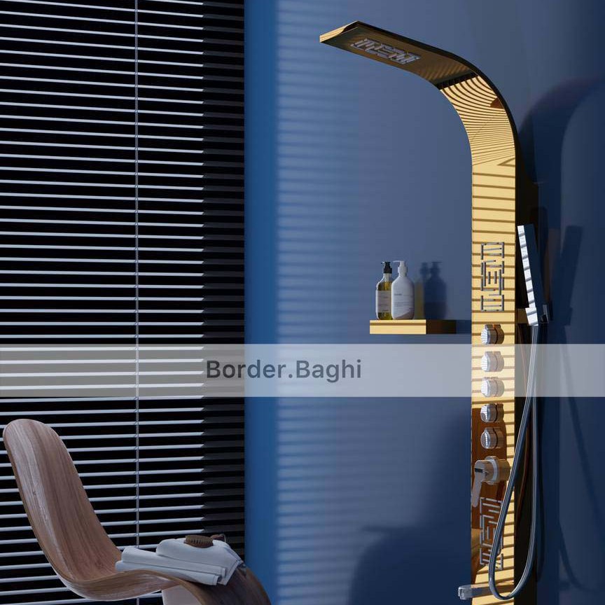 پنل دوش مدل طلایی T