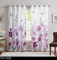 پرده پانچی پروانه و گل FA-1025