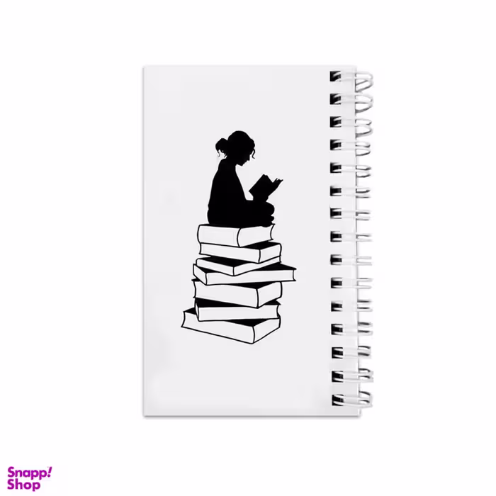 دفترچه یادداشت 64 برگ مدل To Do List طرح دختر و کتاب کد 2776576