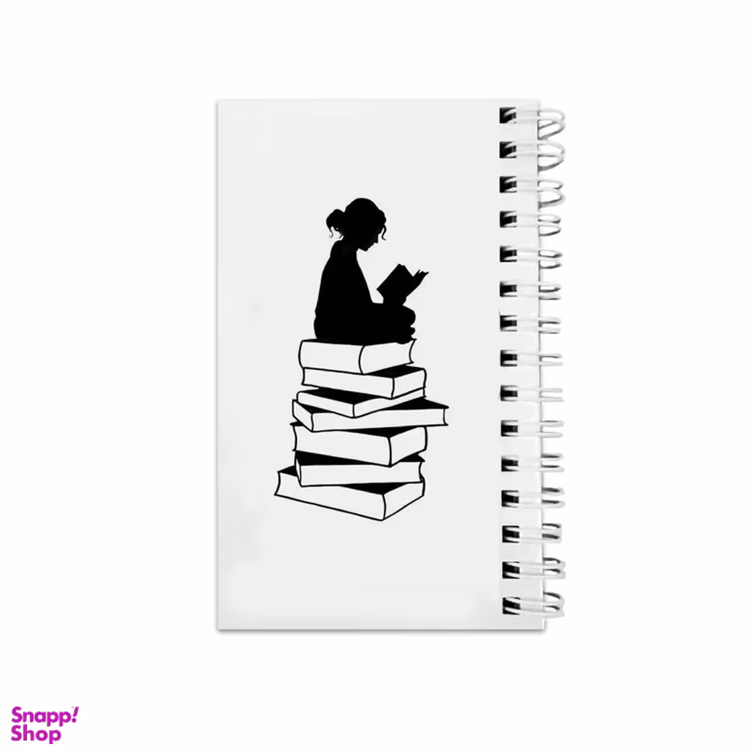 دفترچه یادداشت 64 برگ مدل To Do List طرح دختر و کتاب کد 2776576