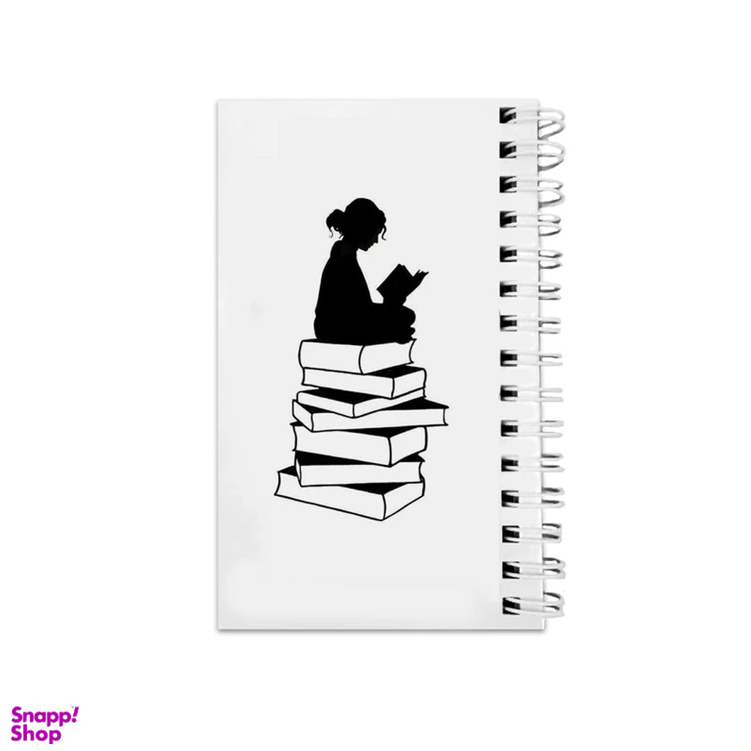 دفترچه یادداشت 64 برگ مدل To Do List طرح دختر و کتاب کد 2776576