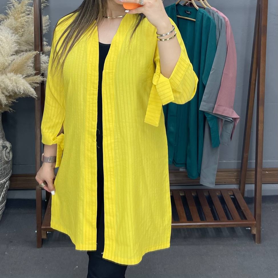 شومیز حریر میله ای شومیز مانتویی حریر خاص مانتو شومیزی حریر میله ای تابستونی مانتو حریر میله ای بلند مانتو آستین گره ای