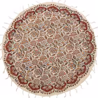 رومیزی گرد قلمکار سنتی سایز 100 سانتی متر