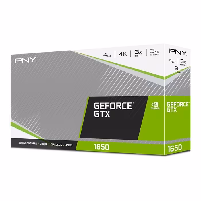 کارت گرافیک پی ان وای مدل GeForce GTX 1650 4GB GDDR6 Dual Fan با حافظه 4 گیگابایت