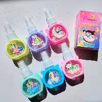 اسپری فیکس کیوت رنگین کمانی صورتی فانتزی مینی کوچک کیفی مسافرتی آبرسان پوست و تثبیت کننده آرایش ابرسان و فیکساتور 