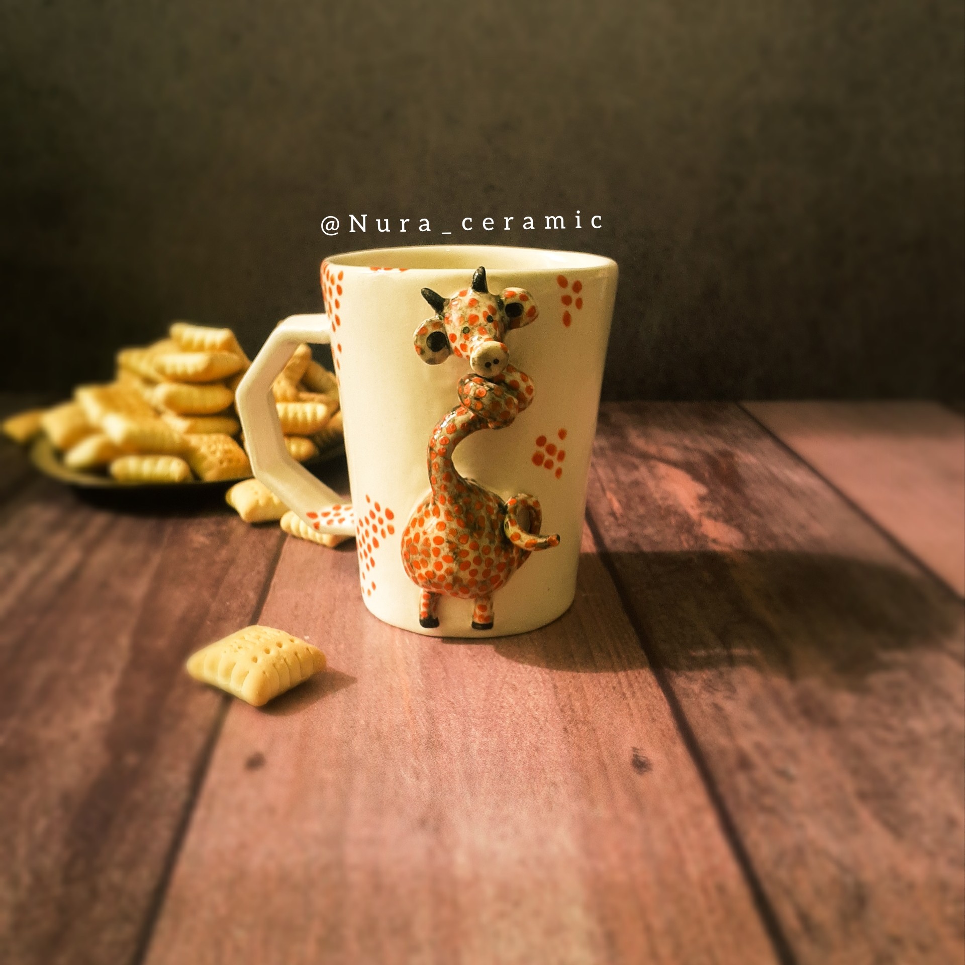 ماگ سرامیکی طرح زرافه (پس کرایه)