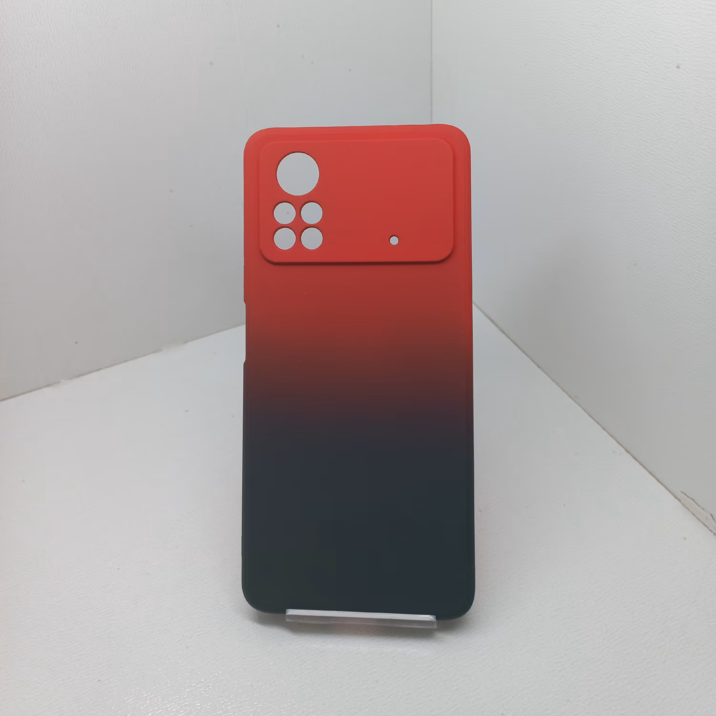 بک کاور سیلیکنی  های کپی دو رنگ شیامی poco x4pro