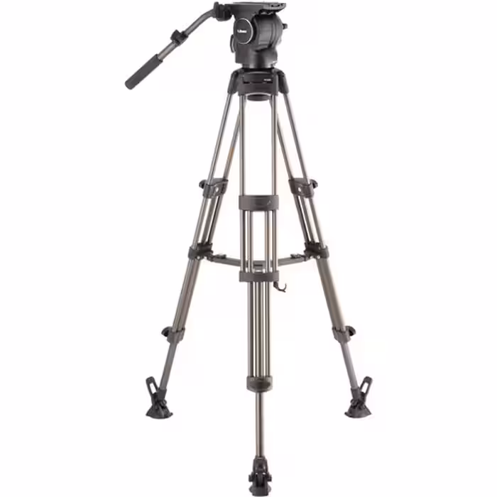 سه پایه فیلمبرداری لیبک مدل Libec RSP-750M Professional Aluminum Tripod System with Mid-level Spreader for ENG Setups