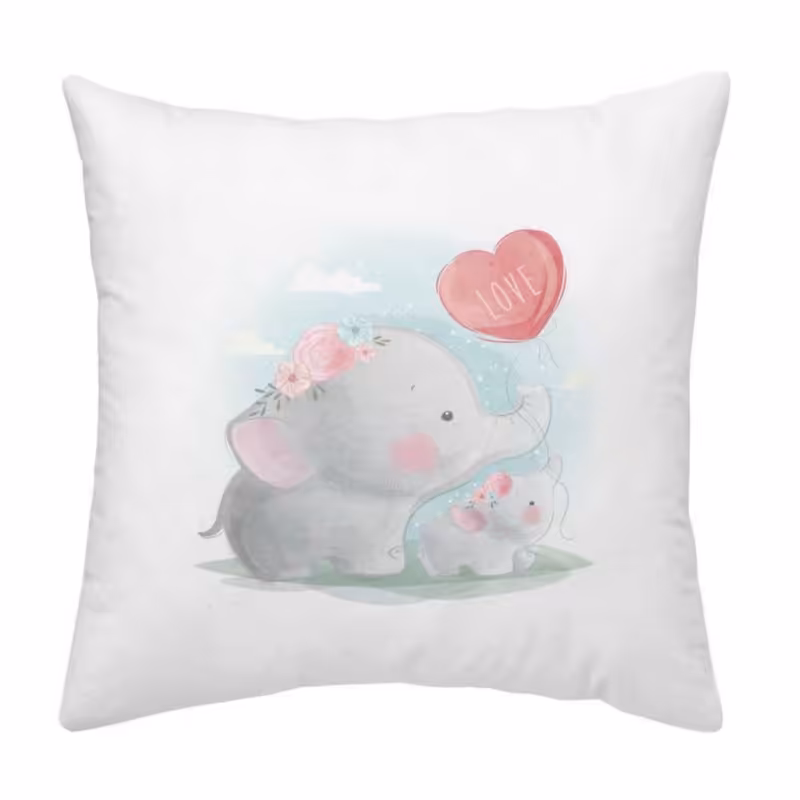 کاور کوسن کودک مدل فیل مهربان