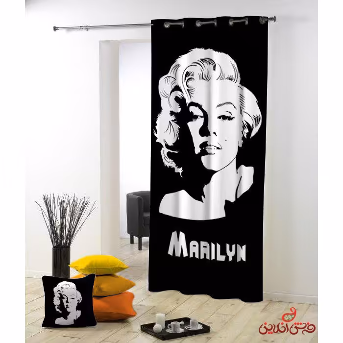 پرده 2عددی طرح مرلین مونرو کد 2447