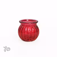 جاشمعی شیشه ای قرمز لیان