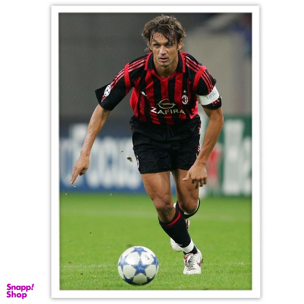 تابلو بکلیت طرح بازیکن تیم فوتبال آث میلان پائولو مالدینی مدل W-10704