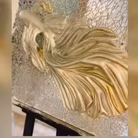 تابلو نقش برجسته طرح ماهی