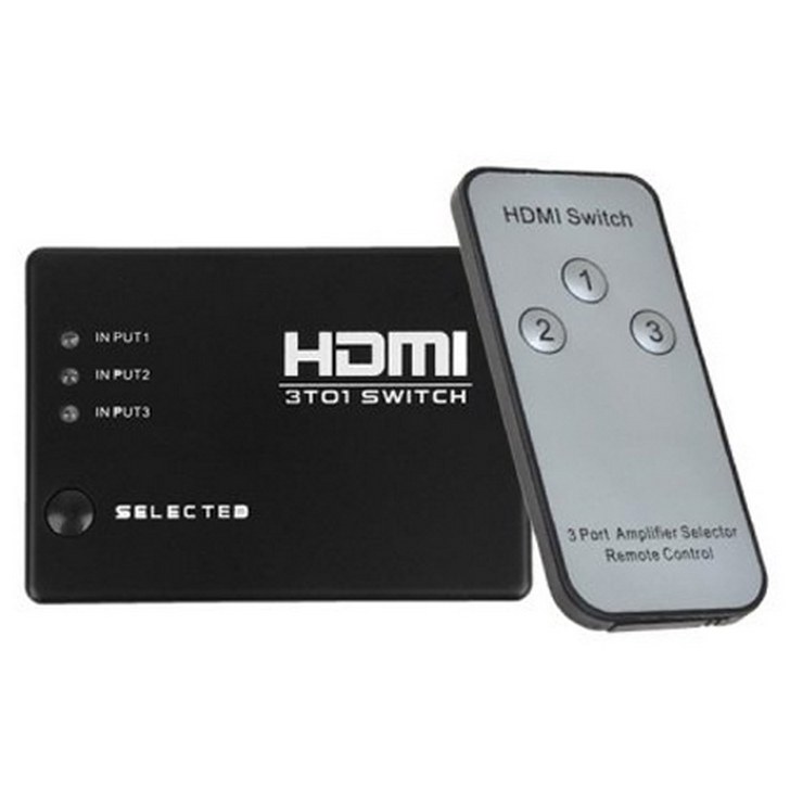 سوئیچ 3 پورت HDMI ریموت دار 3 به 1  مدل RM301
