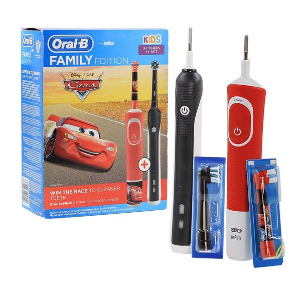 مسواک برقی دوقلو اورال Oral B بی مدل Family Edition Cars