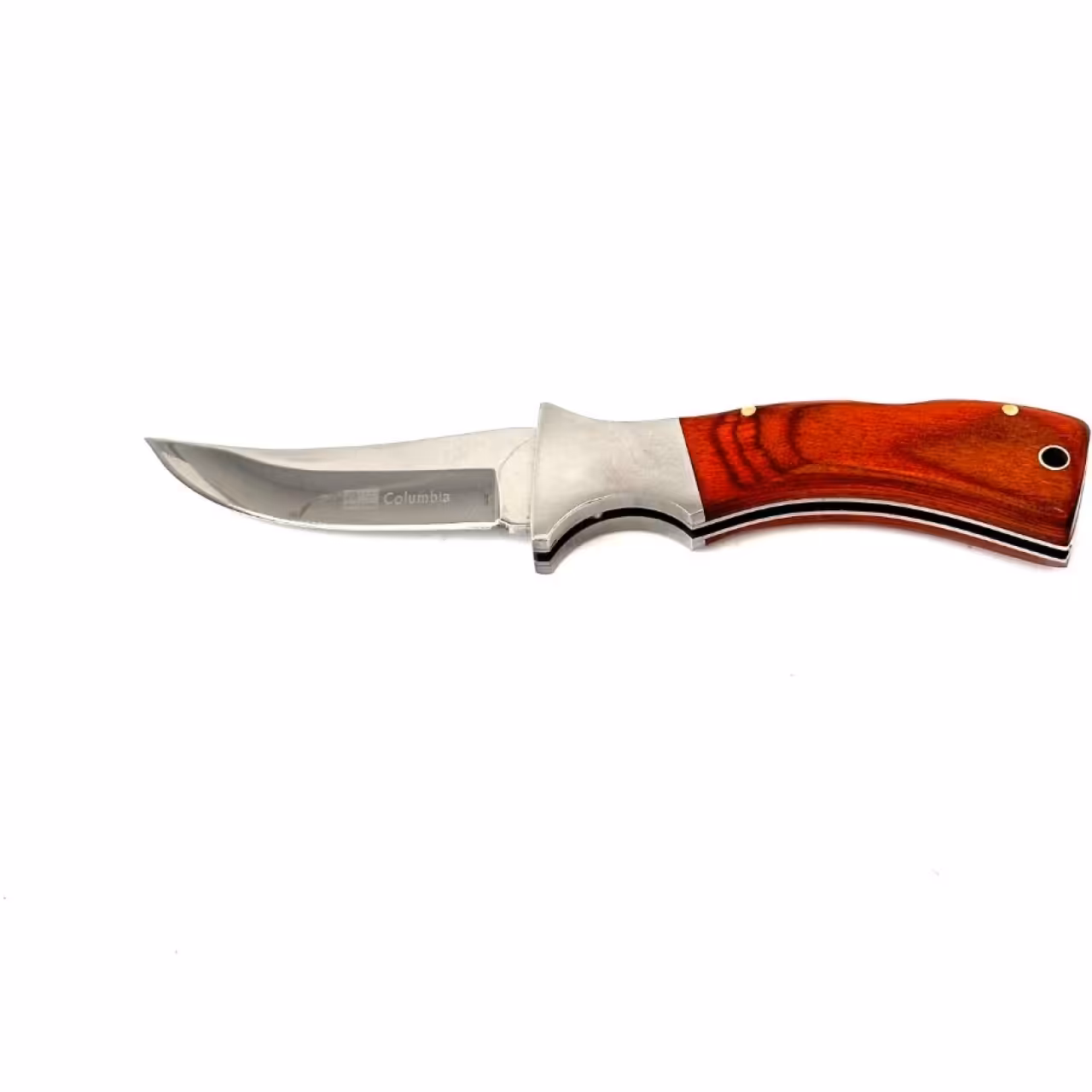 چاقو سفری تاشو کلمبیا دسته چوبی مدل s202