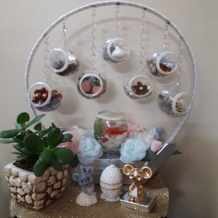 هفت سین لاکچری به همراه گل آرایی و تنگ رزینی