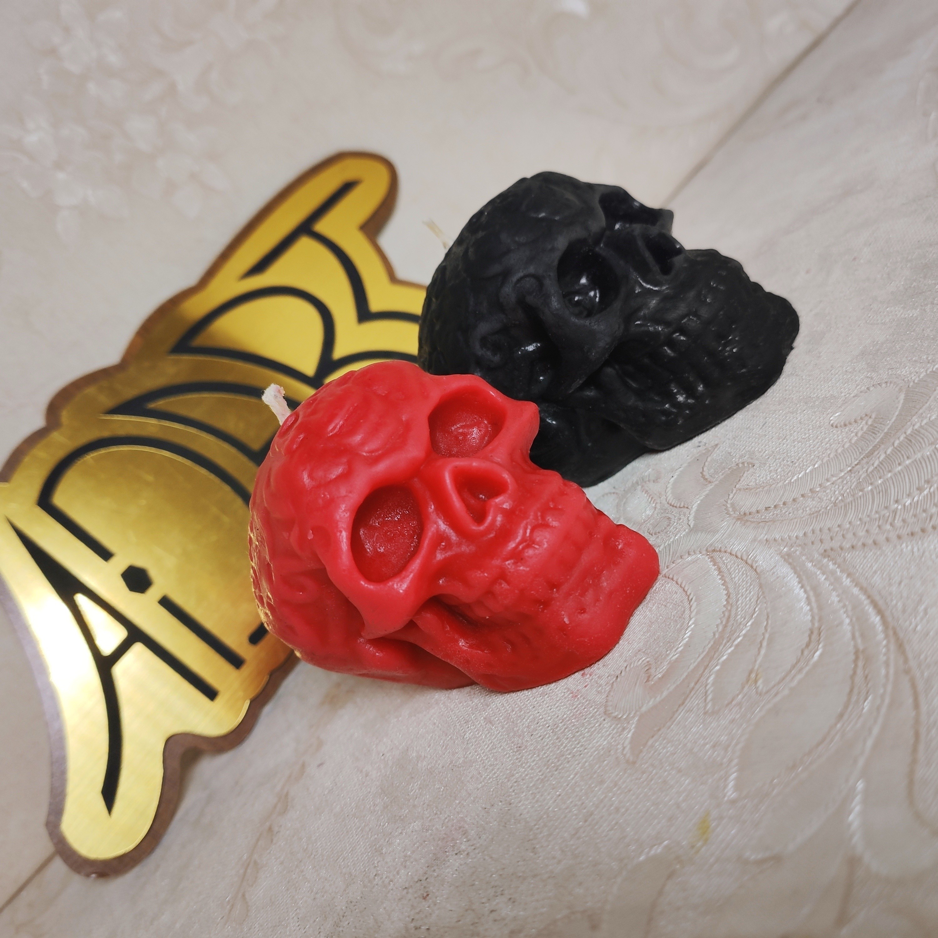 شمع اسکلت طرحدار  مناسب هدیه ، هالوین 