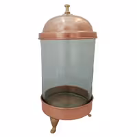 پاسماوری شیشه و مس سه پایه برنجی متوسط کد zh148-2