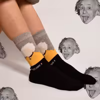 جوراب انیشتن ساقدار نخ پنبه فری سایز