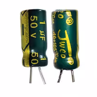 خازن الکترولیت 1 میکرو فاراد 50 ولت Jwco کد SC03  - بسته 12 عددی