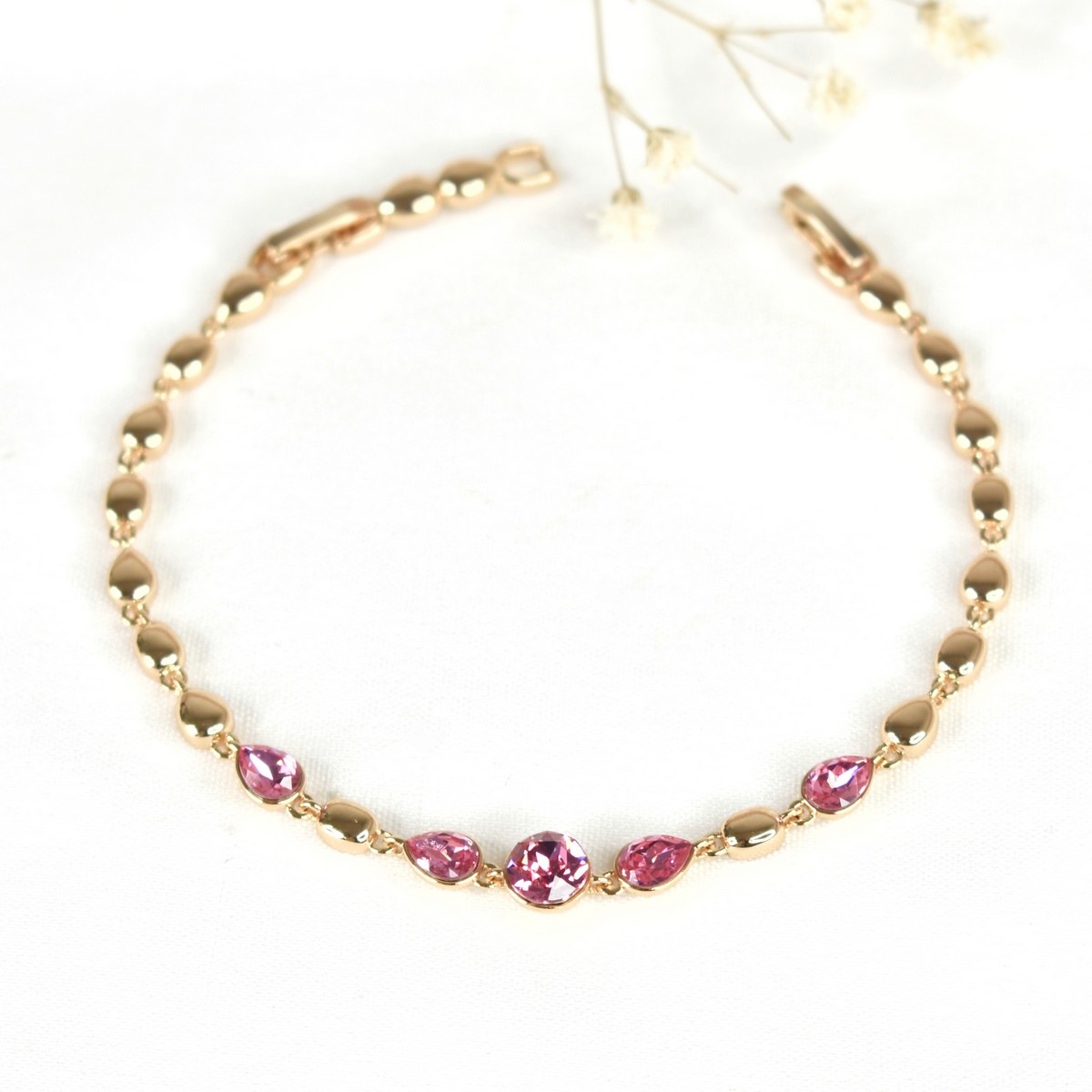 دستبند برند ژوپینگ نگین سوارسکی کد7718