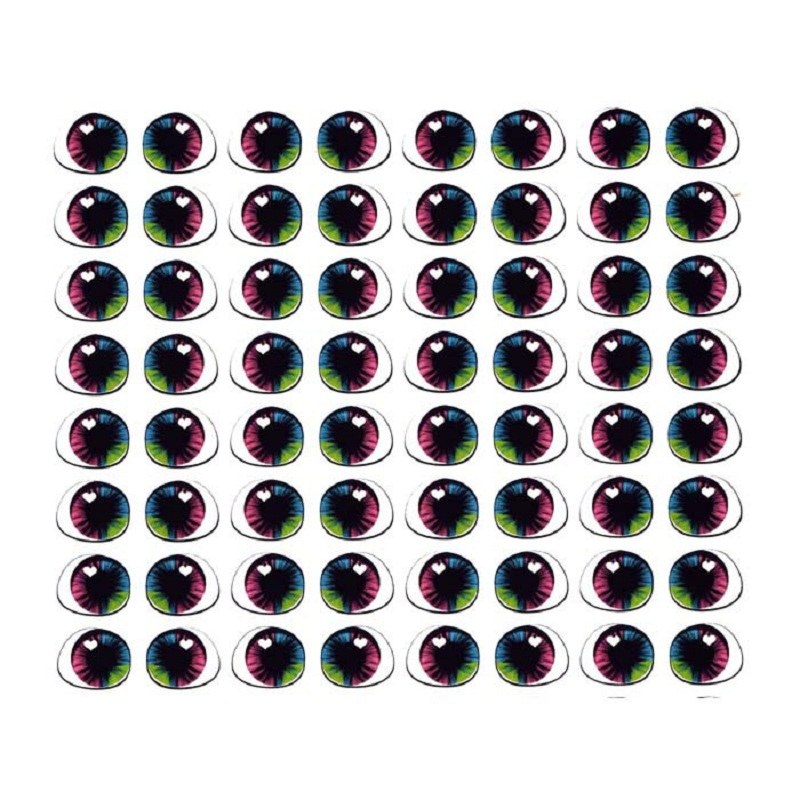 چشم رزینی 10 میل کد 6 بسته 32 جفتی