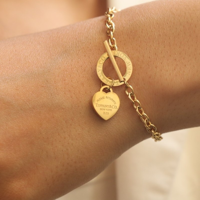 دستبند تیفانی قفل تی