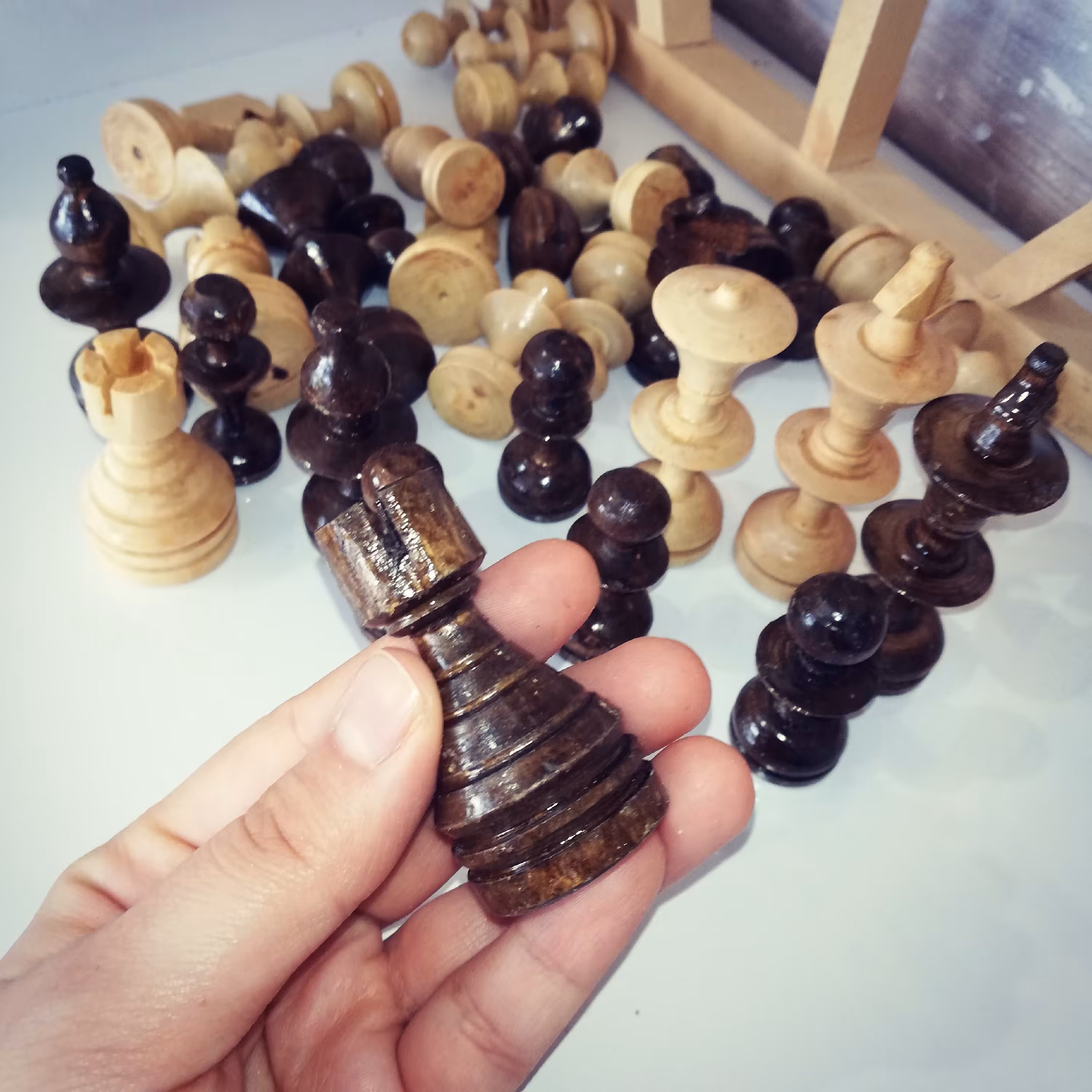 مهره شطرنج چوبی