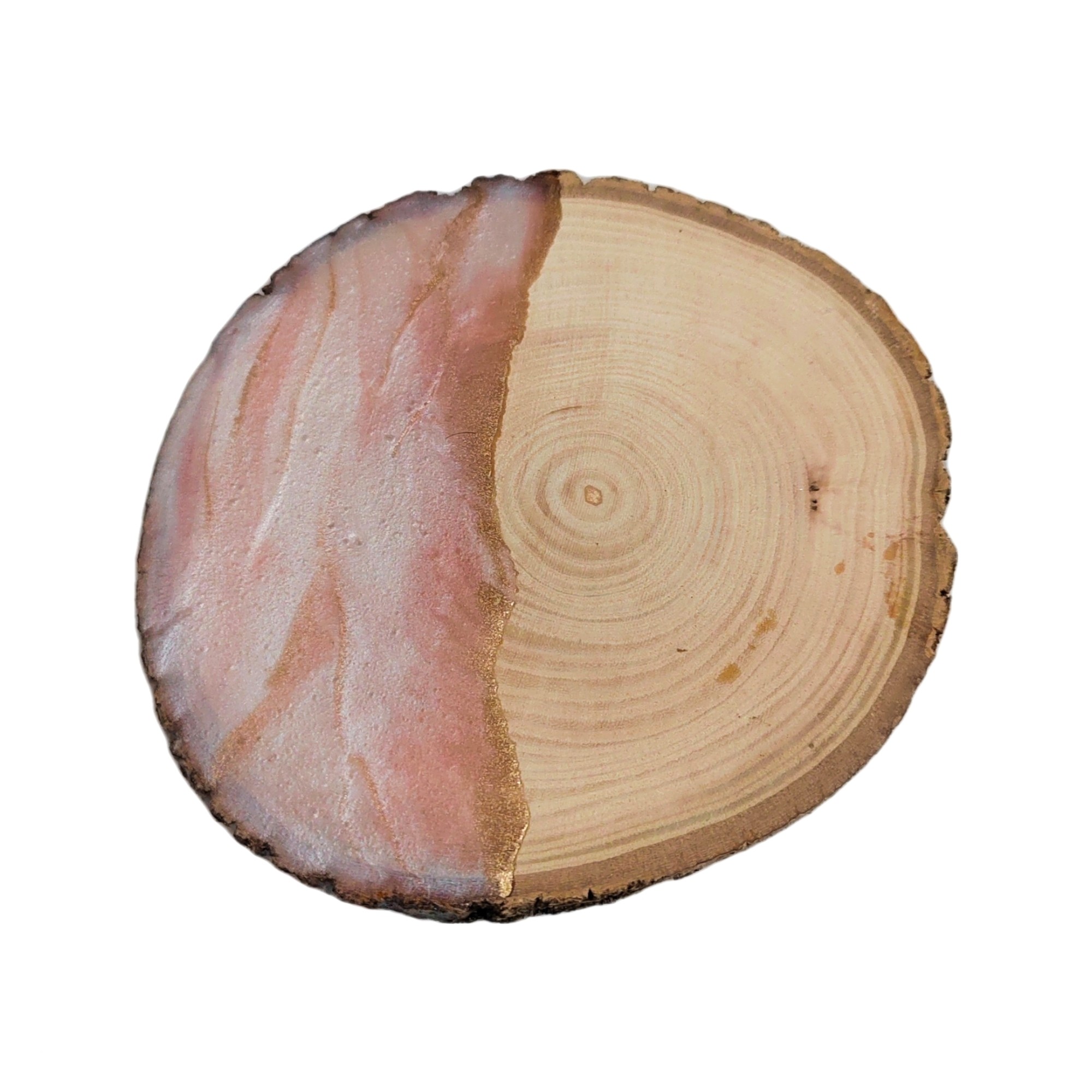 استند چوب و رزین مدل مرجانی سبک